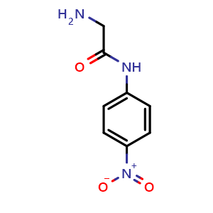 Chemical structure of Glycine 4-nitroanilide , CAS 1205-88-5, AChemBlock AD259975