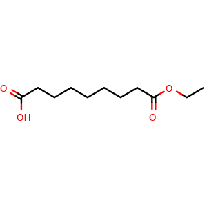 Chemical structure of 9-Ethoxy-9-oxononanoic acid , CAS 1593-55-1, AChemBlock AD260028
