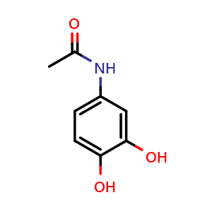 Chemical structure of N-(3,4-Dihydroxyphenyl)acetamide , CAS 37519-14-5, AChemBlock AD260239