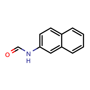 Chemical structure of N-(Naphthalen-2-yl)formamide , CAS 4423-74-9, AChemBlock AD260246