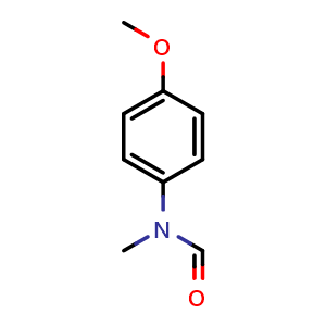Chemical structure of N-(4-Methoxyphenyl)-N-methylformamide , CAS 5279-51-6, AChemBlock AD260257