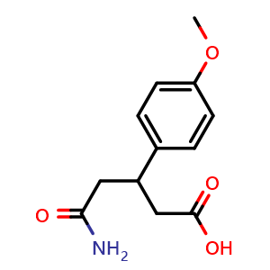 5-Amino-3-(4-methoxyphenyl)-5-oxopentanoic acid