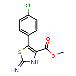 Methyl 5-(4-chlorophenyl)-2-imino-2,3-dihydrothiazole-4-carboxylate