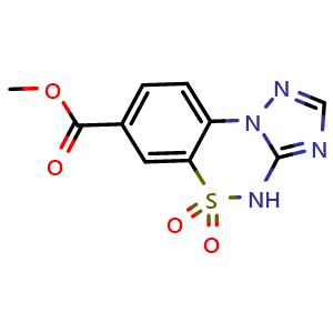 Chemical structure of Methyl 8,8-dioxo-8λ6-thia-2,3,5,7-tetraazatricyclo[7.4.0.0,2,6]trideca-1(13),3,5,9,11-pentaene-11-carboxylate , CAS 1354953-21-1, AChemBlock AD260547
