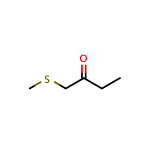 Chemical structure of 1-(Methylthio)butan-2-one , CAS 13678-58-5, AChemBlock AD260553