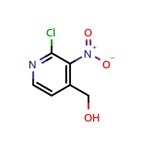 Chemical structure of (2-Chloro-3-nitropyridin-4-yl)methanol , CAS 1378803-67-8, AChemBlock AD260557
