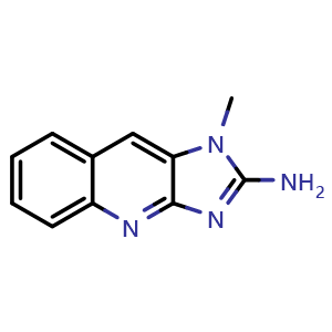 Chemical structure of 1-methyl-1H-imidazo[4,5-b]quinolin-2-amine , CAS 156215-58-6, AChemBlock AD260615