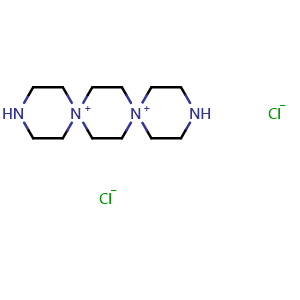 Chemical structure of 3,6,9,12-Tetraazadispiro[5.2.5(9).2(6)]Hexadecane-6,9-diium chloride , CAS 1589-04-4, AChemBlock AD260626