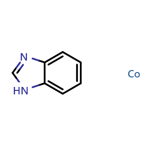 Chemical structure of ZIF-9(Co) , CAS 15933-15-0, AChemBlock AD260627