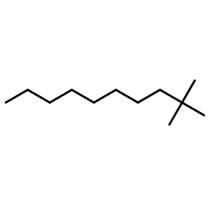 Chemical structure of 2,2-Dimethyldecane , CAS 17302-37-3, AChemBlock AD260659