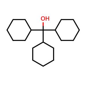 Chemical structure of Tricyclohexylmethanol , CAS 17687-74-0, AChemBlock AD260667