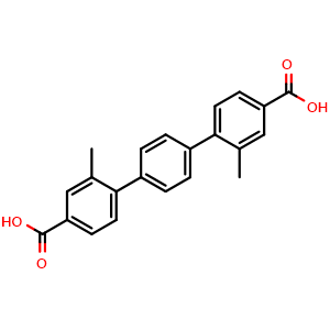 Chemical structure of 2,2''-Dimethyl-[1,1':4',1''-terphenyl]-4,4''-dicarboxylicacid , CAS 1807547-39-2, AChemBlock AD260684