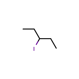 Chemical structure of 3-Iodopentane , CAS 1809-05-8, AChemBlock AD260686