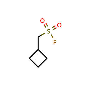 Chemical structure of Cyclobutylmethanesulfonyl fluoride , CAS 1889877-18-2, AChemBlock AD260704