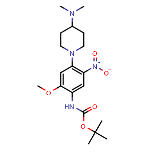 tert-Butyl (4-(4-(dimethylamino)piperidin-1-yl)-2-methoxy-5-nitrophenyl)carbamate