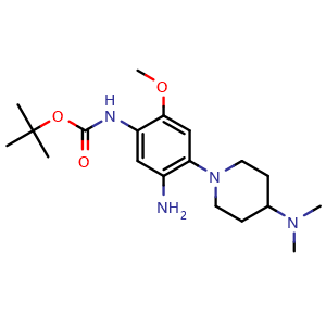 tert-Butyl (5-amino-4-(4-(dimethylamino)piperidin-1-yl)-2-methoxyphenyl)carbamate