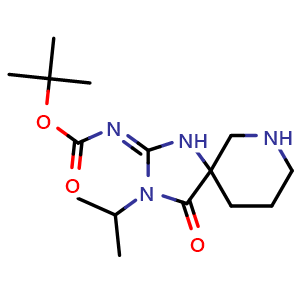 (Z)-tert-Butyl (3-isopropyl-4-oxo-1,3,7-triazaspiro[4.5]decan-2-ylidene)carbamate