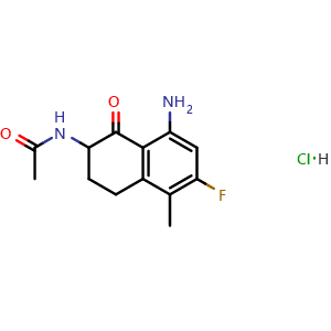 N-(8-Amino-6-fluoro-5-methyl-1-oxo-1,2,3,4-tetrahydronaphthalen-2-yl)acetamide hydrochloride