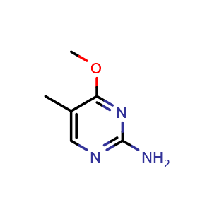 Chemical structure of 4-Methoxy-5-methylpyrimidin-2-amine , CAS 248928-02-1, AChemBlock AD260818