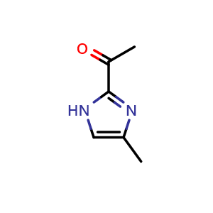 Chemical structure of 1-(4-Methyl-1h-imidazol-2-yl)ethan-1-one , CAS 2524-90-5, AChemBlock AD260823