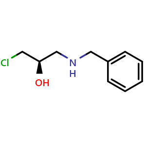 Chemical structure of (R)-1-(Benzylamino)-3-chloropropan-2-ol , CAS 278788-93-5, AChemBlock AD260848
