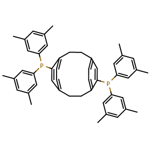 Chemical structure of (R)-(-)-4,12-Bis(di(3,5-xylyl)phosphino)-[2.2]-paracyclophane , CAS 325168-89-6, AChemBlock AD260889