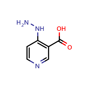 Chemical structure of 4-Hydrazinyl-3-pyridinecarboxylic acid , CAS 3323-91-9, AChemBlock AD260895