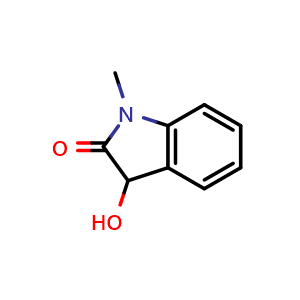 Chemical structure of 3-Hydroxy-1-methylindolin-2-one , CAS 3335-86-2, AChemBlock AD260897