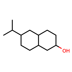 Chemical structure of 6-Isopropyldecahydronaphthalen-2-ol , CAS 34131-99-2, AChemBlock AD260901