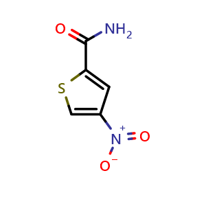 Chemical structure of 4-Nitrothiophene-2-carboxamide , CAS 36050-08-5, AChemBlock AD260911