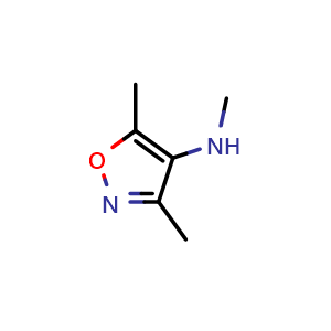 Chemical structure of N,3,5-Trimethylisoxazol-4-amine , CAS 403793-49-7, AChemBlock AD260932