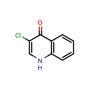 Chemical structure of 3-Chloroquinolin-4(1H)-one , CAS 58550-89-3, AChemBlock AD261004