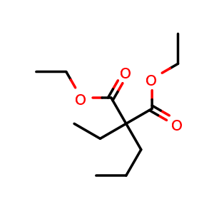 Chemical structure of 2-Ethyl-2-propyl-malonic acid diethyl ester , CAS 6065-62-9, AChemBlock AD261016