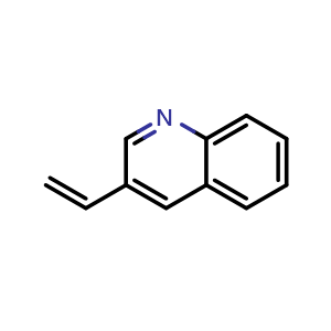 Chemical structure of 3-Vinyl quinoline , CAS 67752-31-2, AChemBlock AD261038