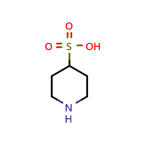 Chemical structure of Piperidine-4-sulfonic acid , CAS 72450-62-5, AChemBlock AD261051