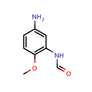 Chemical structure of 2-Methoxy-5-aminoformanilide , CAS 78939-34-1, AChemBlock AD261073