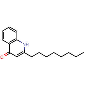 Chemical structure of 2-Octylquinolin-4(1H)-one , CAS 80554-60-5, AChemBlock AD261076