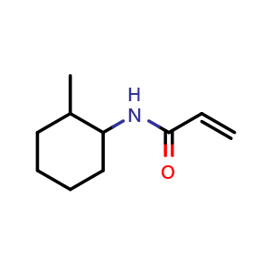 Chemical structure of N-(2-Methylcyclohexyl)prop-2-enamide , CAS 892102-16-8, AChemBlock AD261118