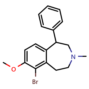 6-Bromo-7-methoxy-3-methyl-1-phenyl-2,3,4,5-tetrahydro-1H-3-benzazepine