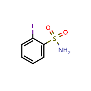 Chemical structure of 2-Iodobenzenesulfonamide , CAS 53730-99-7, AChemBlock AD261338