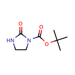 Chemical structure of 1-Boc-imidazolidin-2-one , CAS 82933-19-5, AChemBlock AD261391