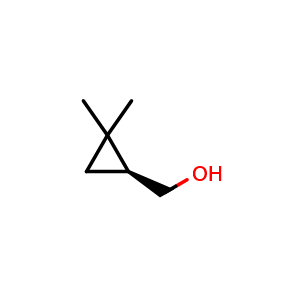 Chemical structure of (S)-(2,2-Dimethylcyclopropyl)methanol , CAS 112668-36-7, AChemBlock AD261395
