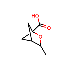 Chemical structure of 3-Methyl-2-oxabicyclo[2.1.1]hexane-1-carboxylic acid , CAS 2408975-26-6, AChemBlock AD261502
