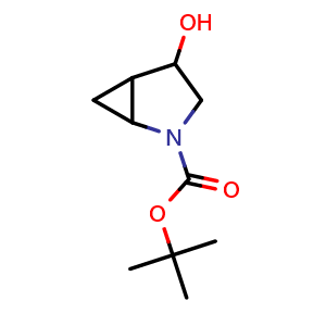 Chemical structure of 2-Boc-2-azabicyclo[3.1.0]hexan-4-ol , CAS 2839409-26-4, AChemBlock AD261504