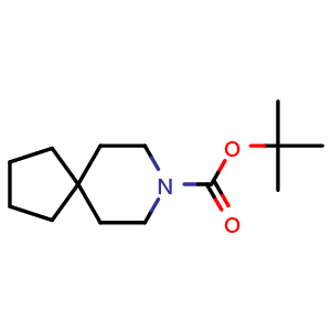 Chemical structure of 8-Boc-8-azaspiro[4.5]decane , CAS 1262397-36-3, AChemBlock AD261533