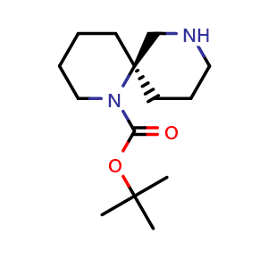Chemical structure of (R)-1-Boc-1,8-diazaspiro[5.5]undecane , CAS 2165607-07-6, AChemBlock AD261573