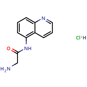 Chemical structure of 2-Amino-N-(5-quinolyl)acetamide hydrochloride , CAS 2995286-73-0, AChemBlock AD261697