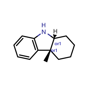 Chemical structure of (4aR,9aR)-rel-4a-Methyl-2,3,4,4a,9,9a-hexahydro-1H-carbazole , CAS 34261-73-9, AChemBlock AD261719