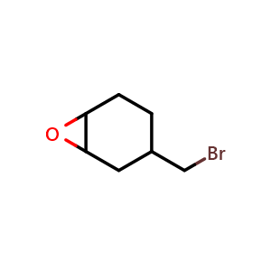 Chemical structure of 3-(Bromomethyl)-7-oxabicyclo[4.1.0]heptane , CAS 2490673-26-0, AChemBlock AD261765