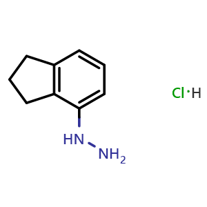 Chemical structure of (4-Indanyl)hydrazine hydrochloride , CAS 1638221-43-8, AChemBlock AD261768